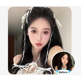 Tóc Giả Tết Lọn Nhỏ Thắt Ruy Băng Có Kẹp Bấm, Tóc Tết Y2K Phong Cách Hàn Quốc (Giá 1 Lọn) HaminStore
