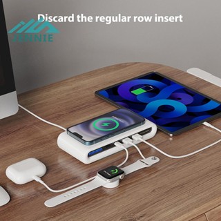Đế Sạc Nhanh Không Dây 15w Cổng usb type c Có Đèn led Nhiều Màu Sắc Cho iphone 14 13 12 [jennie1.vn]