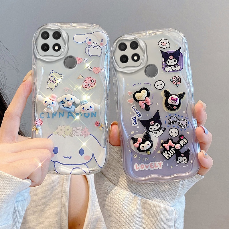 ốp lưng Oppo A15 Ốp Điện Thoại tpu Mềm Trong Suốt Phối Búp Bê Gấu Dễ Thương Dành Cho oppo a15 a15s TY