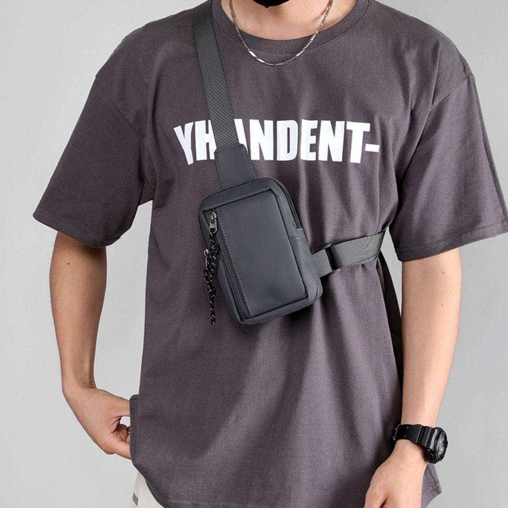 Túi đeo ngực HOBBYIN, túi đeo vai nam sang trọng, túi điện thoại mini du lịch, túi chéo nam