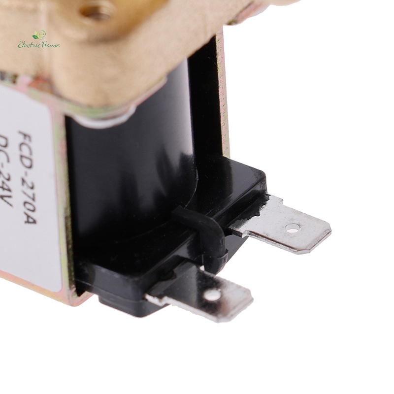 [Nhà điện] Van điện từ bằng đồng thau G1 / 2 '' 12v 24v AC220v cho máy nước nóng năng lượng mặt trời mới
