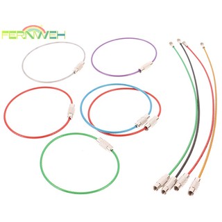 [fernweh] Set 10 Vòng Khóa Dây Cáp Bằng Thép Không Gỉ [Mới]