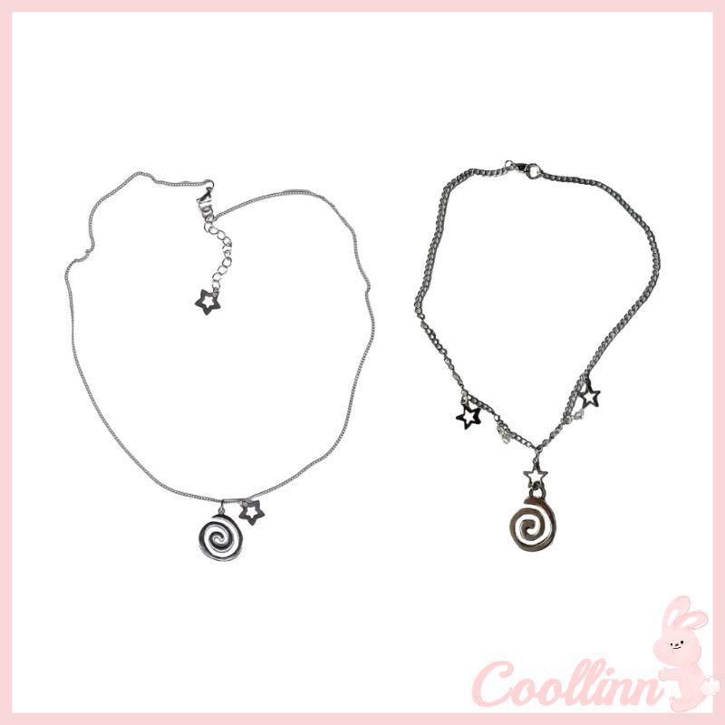 Vòng Cổ choker y2k Mặt Ngôi Sao vortex Thời Trang