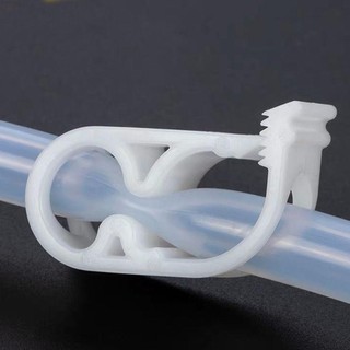 Risedot 10 Kẹp ống có thể điều chỉnh, Kẹp ống nhựa 6 ~ 12mm / 1 / 4 "~ 1 / 2" màu trắng, Kẹp ống điều khiển lưu lượng bằng nhựa bền Chai truyền