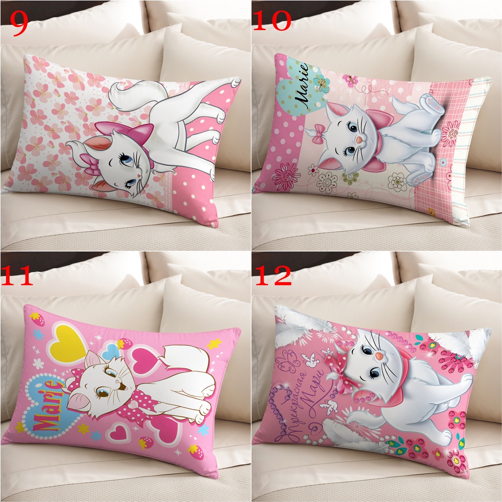 Disney Vỏ Gối Hình Chữ Nhật In Hình Mèo marie Một Mặt Trang Trí Phòng Khách / sofa / Xe Hơi / Quà Tặng Cho Bé (Không Có Lõi)