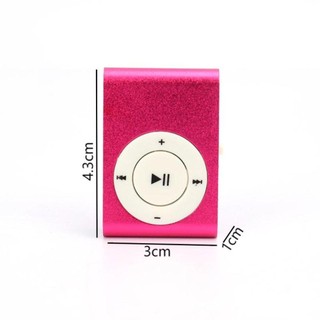 ITRUMPET Music Media MP3, Máy nghe nhạc MP3 cầm tay Mini, Thiết kế thời trang USB đầy màu sắc Kẹp hỗ trợ thẻ TF Walkman