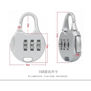Hoạt Hình Túi Đựng Bút Chì Khóa Vali mini Bằng Hợp Kim Kẽm Chống Trộm