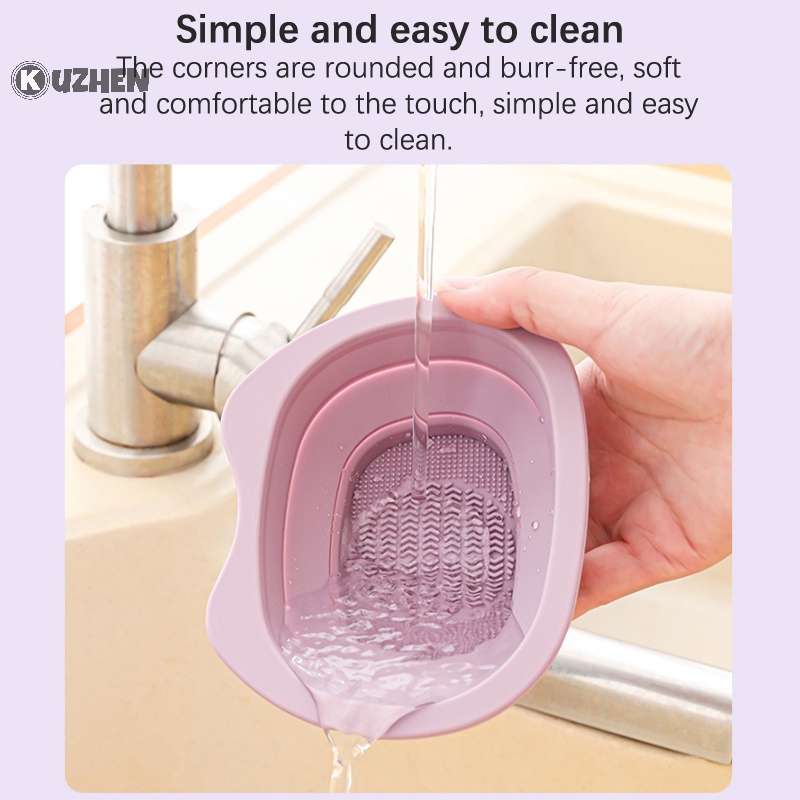 Bát silicone Gấp Gọn Đựng Cọ Trang Điểm Tiện Lợi