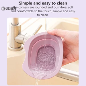Bát silicone Gấp Gọn Đựng Cọ Trang Điểm Tiện Lợi