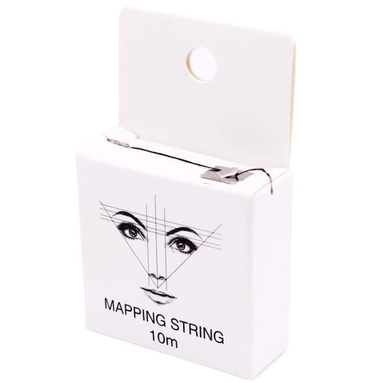 Chỉ than hoạt tính đo vẽ lông mày cuộn MAPPING STRING 10m, chỉ vẽ lông mày màu trắng