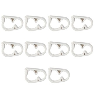 Risedot 10 Kẹp ống có thể điều chỉnh, Kẹp ống nhựa 6 ~ 12mm / 1 / 4 "~ 1 / 2" màu trắng, Kẹp ống điều khiển lưu lượng bằng nhựa bền Chai truyền