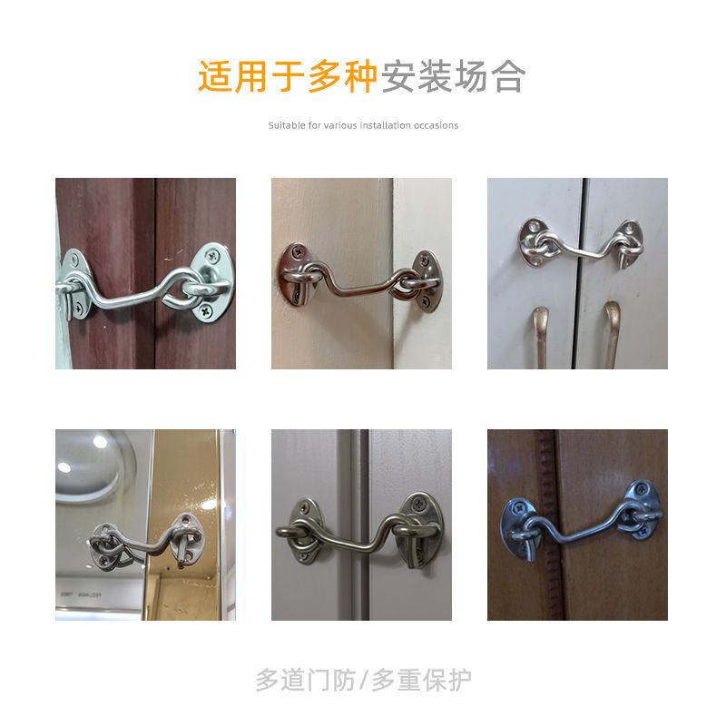 Bộ Khóa Cửa Nhà Tắm / Vệ Sinh Góc 90 Độ Bằng Thép Không Gỉ