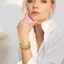 GAVESTO 4 / 8 CÁI Vòng Cổ Bộ Vòng Tay, Hạt Nhiều Màu Sắc Neon Choker, Dây Xích Nhựa Huỳnh Quang Bohemian Vòng Tay Trẻ Em Nữ Trang Phục Dự Tiệc Phụ Kiện