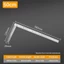 YYlingx Thước vuông góc, Thép không gỉ 30 / 50CM Đồng hồ đo góc phải, Dụng cụ đo đa chức năng Cân hai mặt Tam giác Thước chế biến gỗ