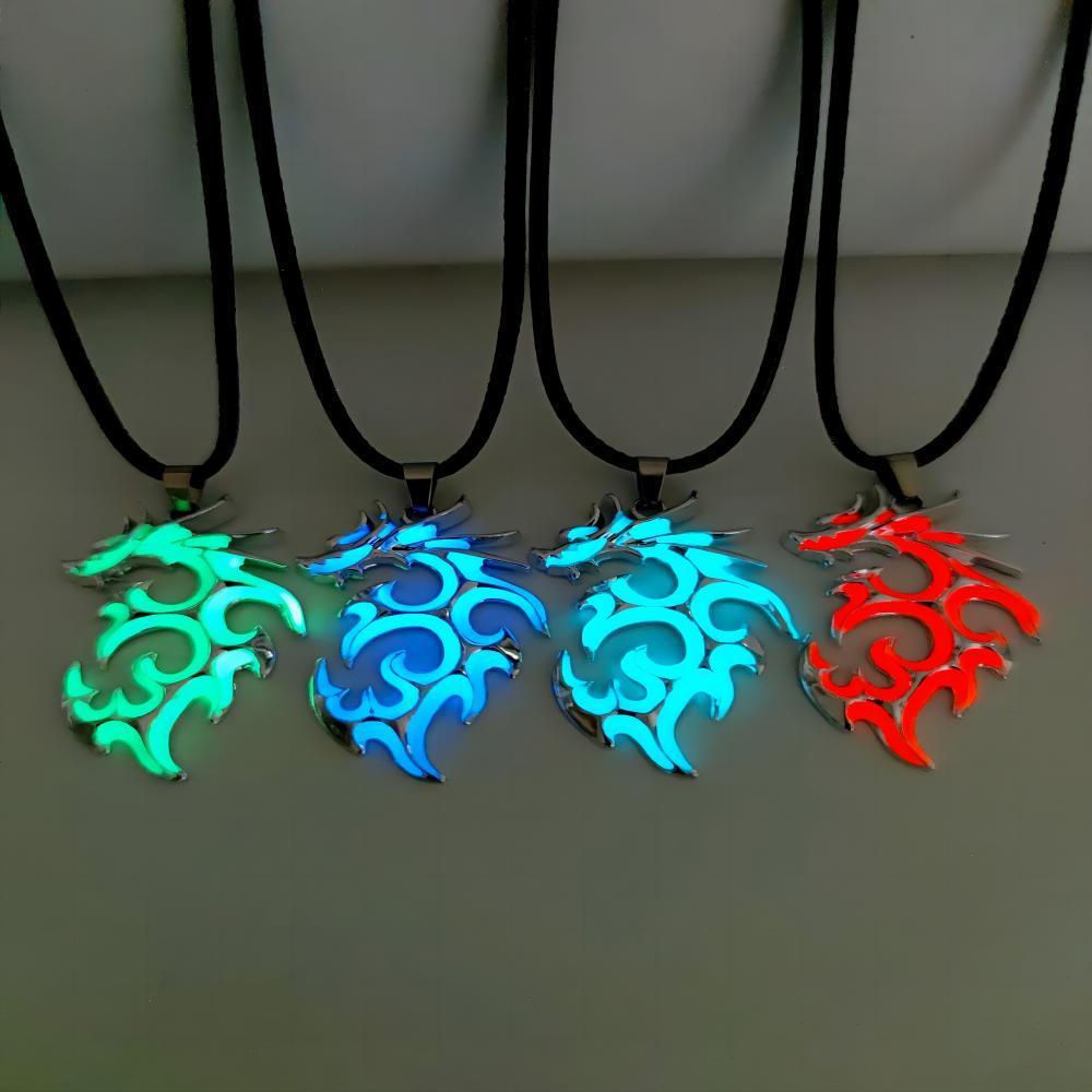 Vòng cổ rồng phát sáng Hobbyin - Mặt dây chuyền độc đáo cho nam và bé trai