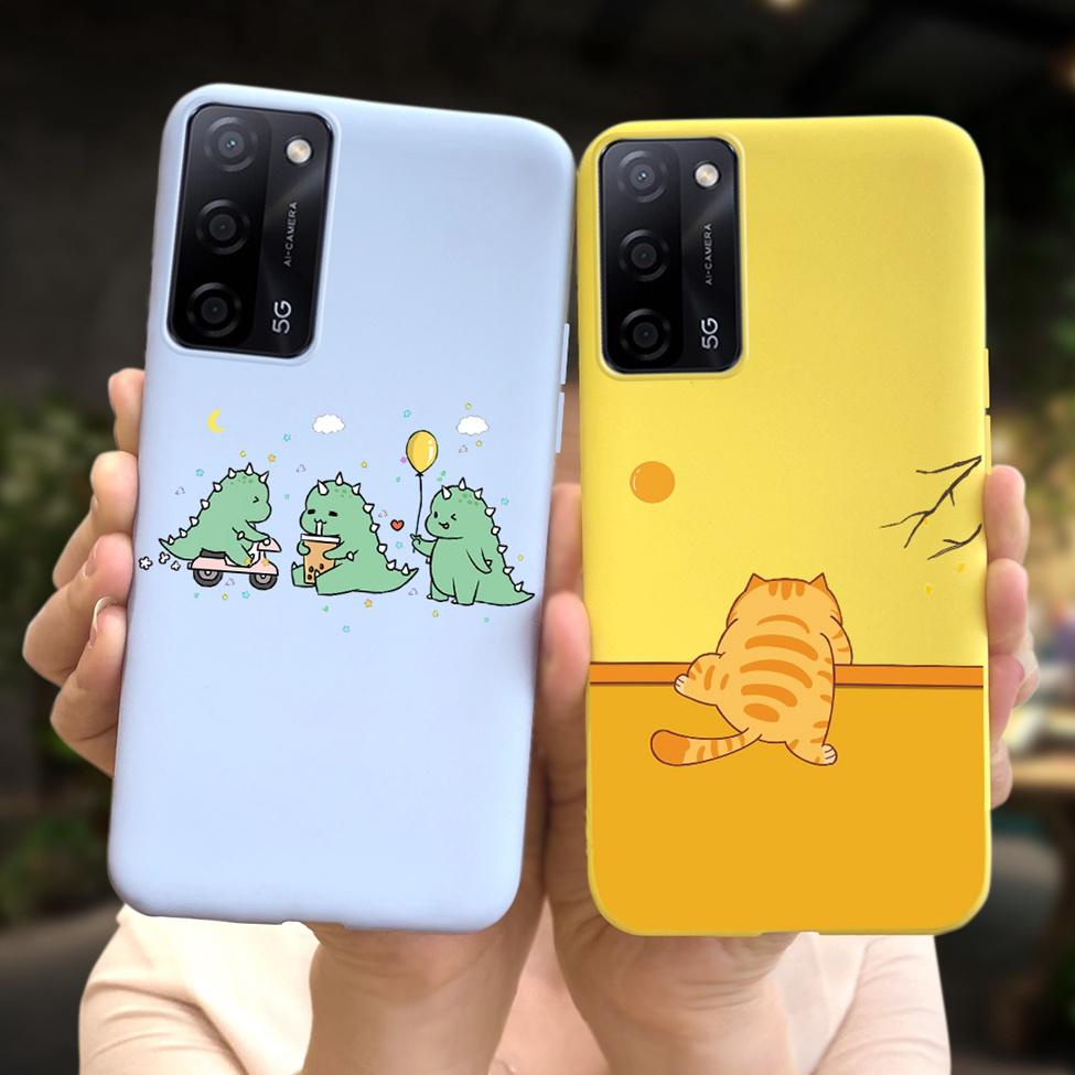 Ốp lưng Oppo A55 5G PEMM00 Thẩm Mỹ Hoạt Hình Dễ Thương Hoa Mèo Chống Sốc Ốp lưng Oppo A55 Ốp Lưng PEMM20 PEMT00 PEMT20