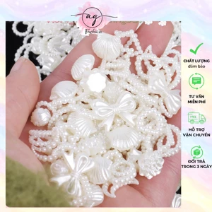 Túi 5/10 Hạt Charm Phụ Kiện Hình Trái Tim, Ngôi Sao, Nơ Đính Kẹp Tóc AG.FASHION
