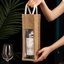 Túi đựng chai rượu vang ORDOBOX, có cửa sổ và tay cầm Tiệc sinh nhật đám cưới Túi Tote đựng rượu vang, Hộp quà tặng rượu vang bền có thể tái sử dụng có thể giặt được