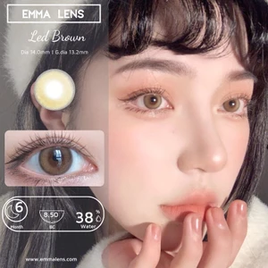 Kính áp tròng Led Brown | Lens Nâu Hướng Dương | Emma Lens