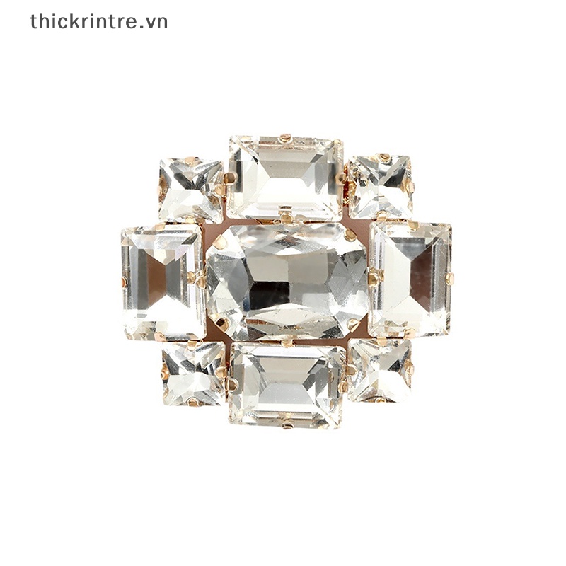THI 1 Kẹp Giày Có Thể Tháo Rời Giày Cưới Trang Trí Nữ Cao Gót Ch Khóa Trang Sức Kim Cương Giả Pha Lê Giày Trang Trí VN