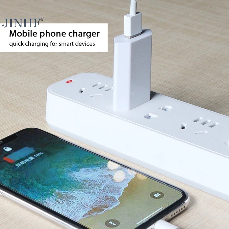 Jinhf Phích Cắm Sạc Điện Thoại usb ac Chuẩn Châu Âu Dùng Khi Đi Du Lịch