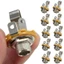 ZENZON 10 Chiếc Đàn Guitar Điện Đầu Vào Jack, Cắm Ổ Cắm Kim Loại Đàn Guitar Mono Jack Ổ Cắm, Máy Giặt 1 / 4 "(6.35mm) Lỗ Kết Nối Nữ Guitar Pickup Jack Đầu Ra Âm Thanh