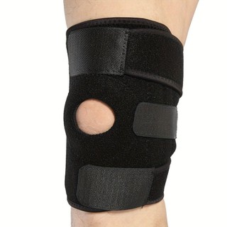 Nẹp hỗ trợ đầu gối SoulSpace, dây đeo thoáng khí màu đen, phù hợp cả nam và nữ giúp chống chấn thương hiệu quả.