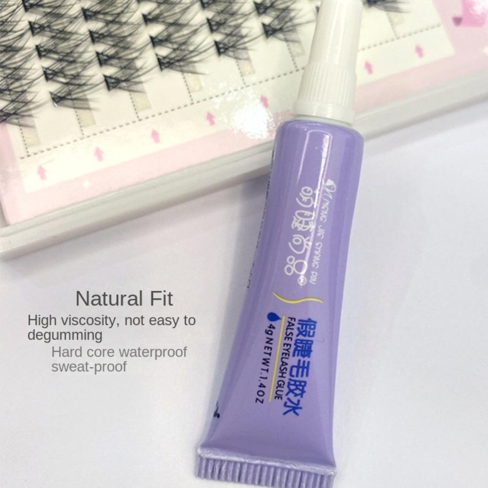 Keo dán lông mi giả EBINLANDS, Keo dán mi nhẹ nhàng 4ml, không kích thích mạnh mẽ Công cụ trang điểm mở rộng lông mi khô nhanh lâu trôi