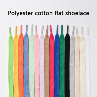 Dây Giày Thể Thao Bằng Vải Bạt Hai Màu Trơn Unisex