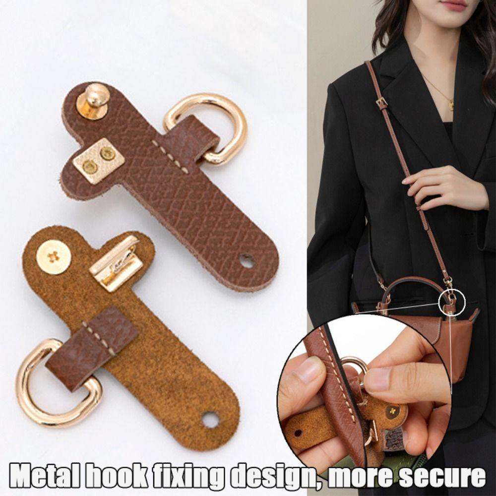 Dây da thật METUBE, Dây đeo vai Khóa biến hình không đục lỗ, Túi xách thay thế Thắt lưng đeo chéo cho Longchamp
