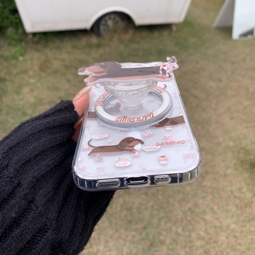 Vỏ cứng Tương thích với iPhone 11 12 12Pro 12ProMax 13 13Pro 13ProMax 14 14Pro 14ProMax 15 15Pro 15ProMax 16 16Pro 16ProMax 17 Vỏ nam châm họa tiết xúc xích phân mảnh