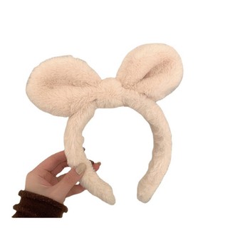 Băng đô Cài Tóc Tai Thỏ Bằng Lông Nhung Dễ Thương Xinh Xắn Dành Cho Nữ