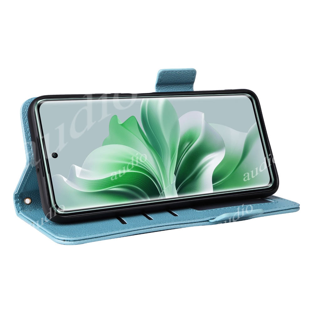 Dành Cho Oppo Reno 12 11 Pro 12Pro 11Pro 5G 2024 Vỏ Lật Giá Đỡ Điện Thoại Đứng Dành Cho Oppo Reno12 Reno11 Pro Reno12Pro Reno11Pro 5G Ốp Lưng Thẻ Ví Da PU Ốp Lưng