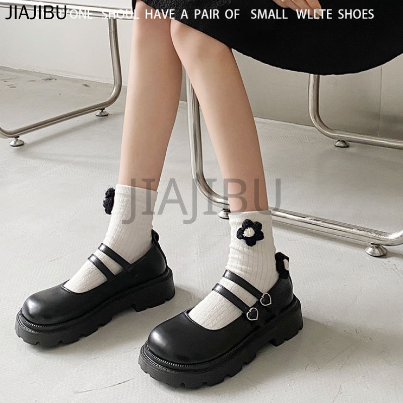 Size 35-46 Giày Nữ Cỡ Lớn Giày Lolita Đồng Phục JK Nhật Bản 45 Korean Fashion Round Toe Platform Mary Jane Shoes 44 Giày Da Cosplay Phong Cách Đại Học 43 Black Doll Shoes 42 Giày Công Chúa Nơ Xinh Xắn Giày Mũi To Chống Trượt Kiểu Pháp Giày Đi Học Màu Đen