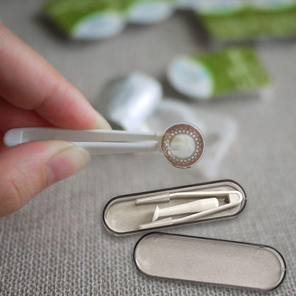 Dụng cụ tháo lắp ống kính tiếp xúc YMIFI, nhíp và hút, phụ kiện chăm sóc mắt, hỗ trợ đeo lens tiện lợi