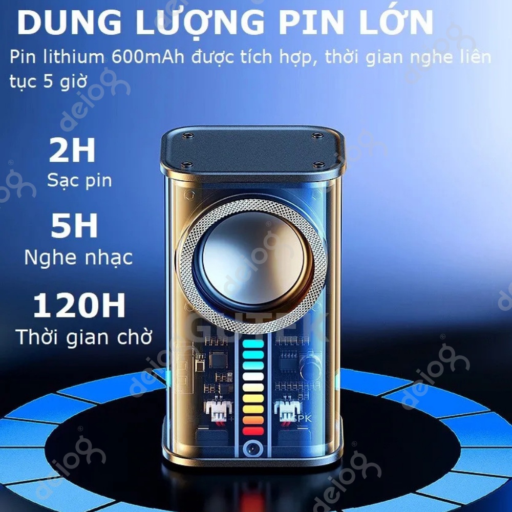 Loa Bluetooth A36 Mini Thiết Kế Trong Suốt Đèn Led Độc Đáo Không Dây Âm Thanh Sống Động Cao Cấp