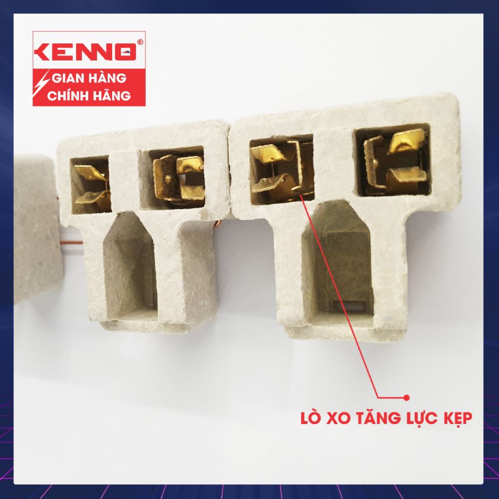 Ổ Cắm Điện Đa năng Chịu Tải 4A3-4A5 Qled/Kenno 2200W 4 Lỗ Cắm Có Công Tắc