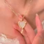 XGB Vòng Cổ Nữ Trang Sức Trái Tim Gương Xương Đòn Dây Chuyền Choker Valentines