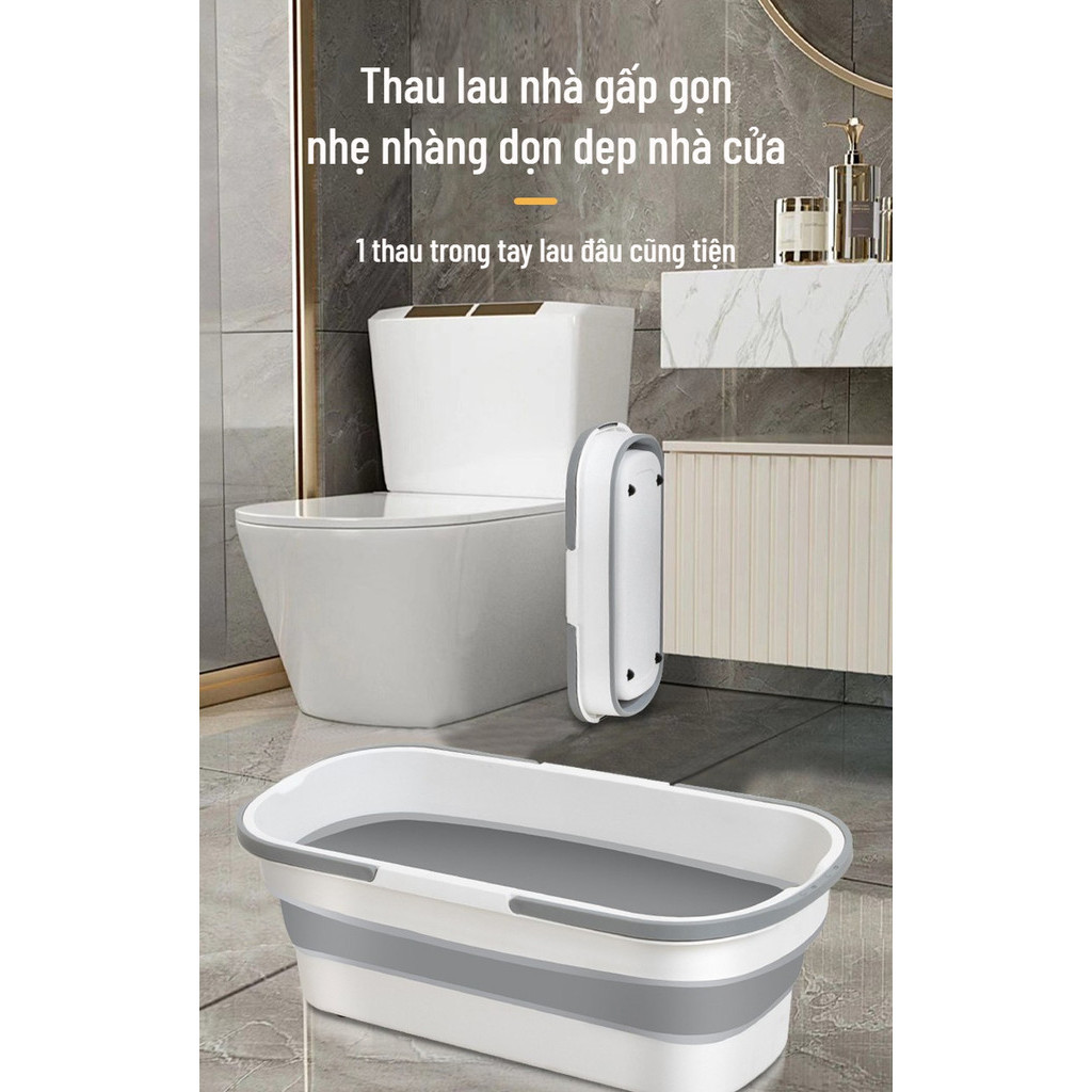 Xô nước gấp gọn xô đa năng vệ sinh nhà cửa xô giặt lau nhà lau rửa xe ô ...