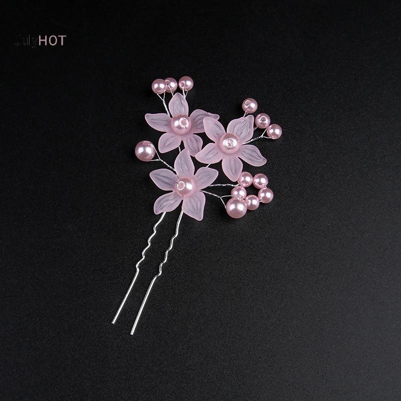 Julyhot Ngọc Trai Hoa Tiara, Trang Trí Tóc Mờ, Trang Sức Cưới Cô Dâu Handmade, Kẹp Tóc Ngọc Trai Massivedeals