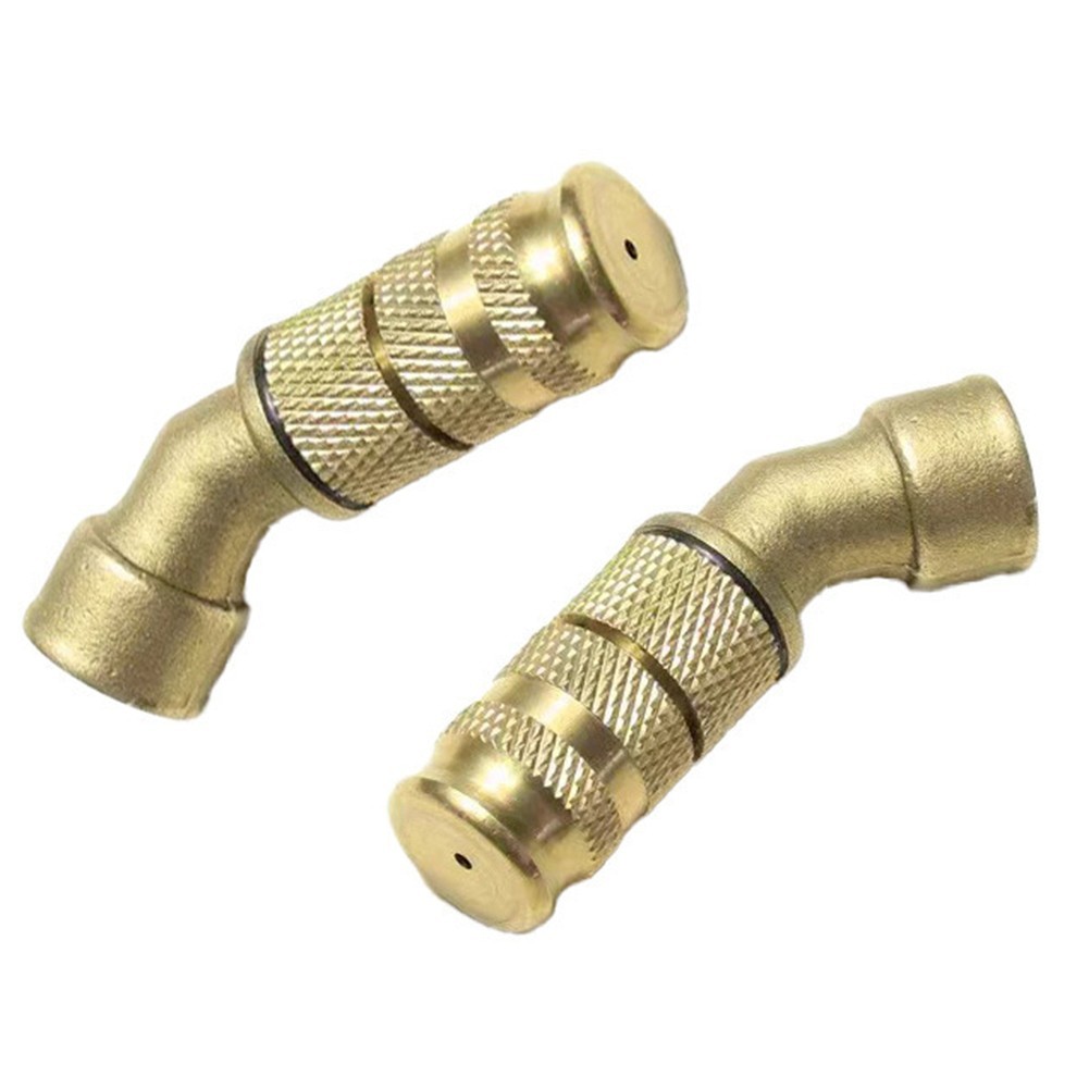 < Welv > 2 Vòi phun bằng đồng thau có thể điều chỉnh khoảng cách có thể điều chỉnh Vòi phun điện trong vườn