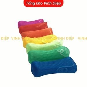 Túi Lưới Đựng Xà Phòng, Túi Lưới Tạo Bọt Tiện Lợi, Có Dây Rút Nhiều Màu loại 4 lớp dày dặn
