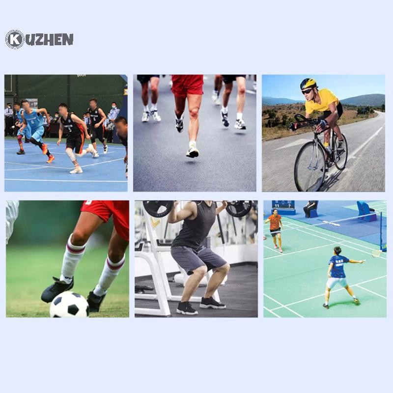 Kuzhen Thể Thao Nén Miếng Lót Đầu Gối Co Giãn Bảo Vệ Đầu Gối Dày Bọt Biển Nẹp Đầu Gối Hỗ Trợ Nhảy Múa Tập Luyện Tập Yoga HOT