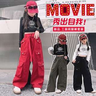 Quần Dài Ống Rộng Thiết Kế Mới Năng Động Thời Trang Mùa Thu Dành Cho Bé Gái