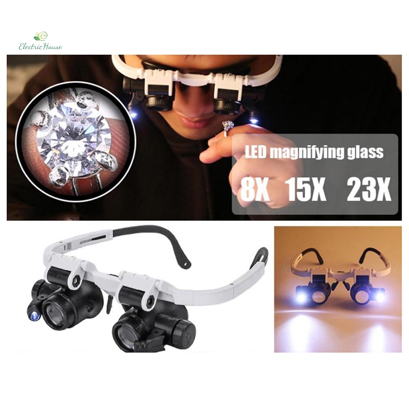 Kính Lúp Có Đèn led 8x 15x 23x Chất Lượng Cao