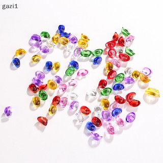 [gazi1] 20 Chiếc Thủy Tinh Nhiều Màu Sắc Pha Lê Yuan Bao Thỏi Pfaff Xi Lanh Đồng May Mắn Phụ Kiện May Mắn Trang Trí Nhà Phước Lành Trang Trí Boutique