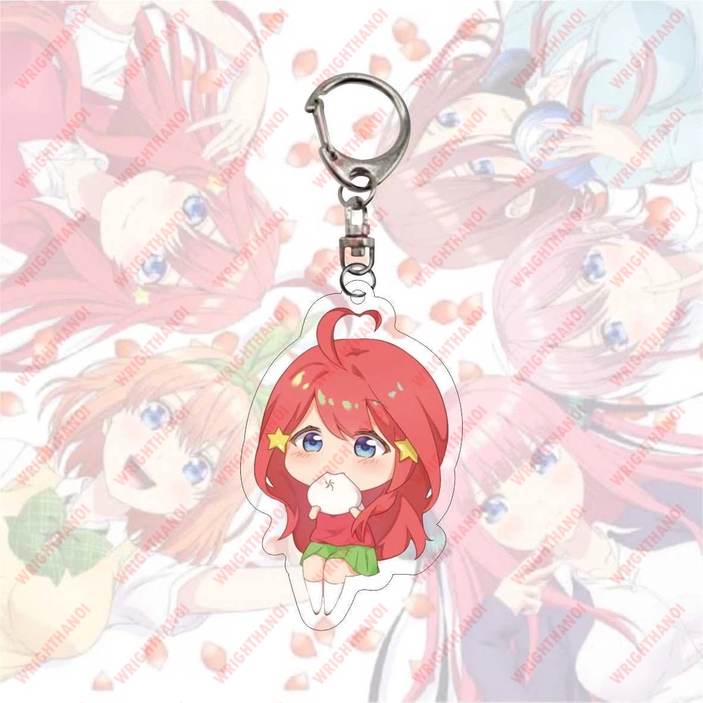 Móc khoá Nhà có 5 nàng dâu Các nhân vật Nakano Ichika Nino Miku Yotsuba Itsuki phụ kiện trang trí balo
