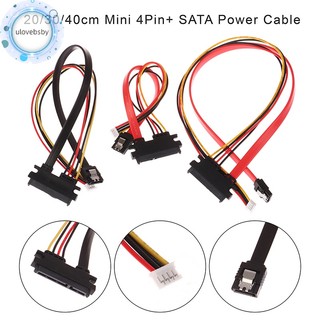Ulovebsby 20 / 30 / 40cm Cáp nguồn 4Pin + SATA 22 (15 + 7) Pin sang PH2.0 / 3.0 Cáp dữ liệu ổ đĩa cứng Cáp cấp nguồn VN