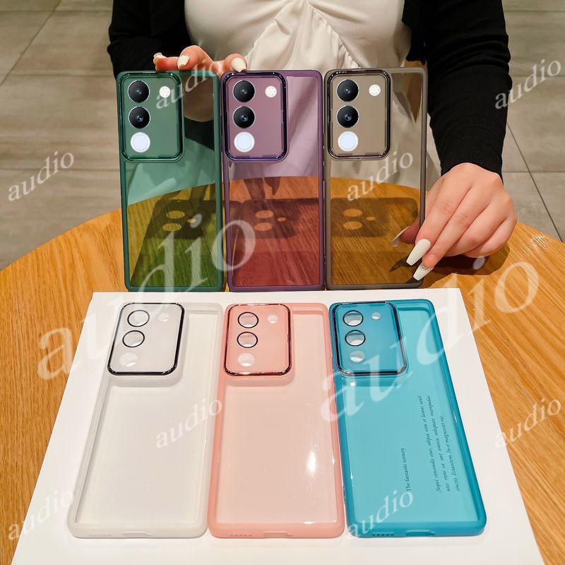 Ốp Điện Thoại Vivo V29e V30 V29 Pro Lite V29Pro 5G 2024 Full Ống Kính Bảo Vệ Camera Trong Suốt Mềm Silicon Cho Vivo V 29 E 30 Pro Lite 29e 29Pro VivoV29e VivoV30Pro