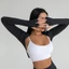 Áo thể thao thoáng khí nhanh khô có độ đàn hồi cao Yoga dài tay